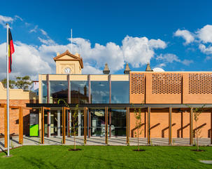 Entry facade of the fully restored and modernised Deniliquin Town Hall